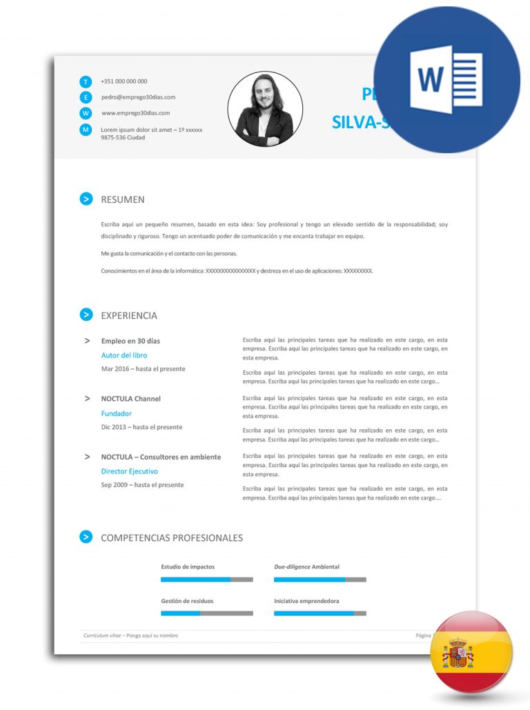 Modelo De Currículo Editable En Dos O Más Páginas